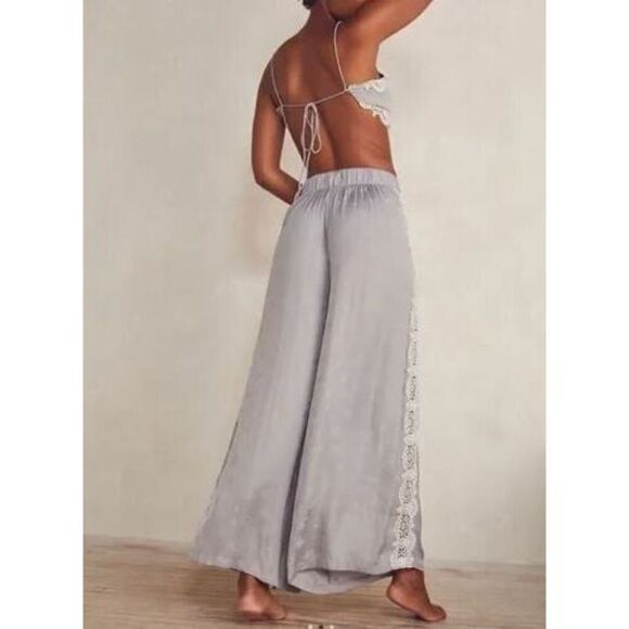 Intimately x Free People Womens Sz XS Gray I'm The One Wide Leg Lounge Pants $98 - Picture 10 of 11